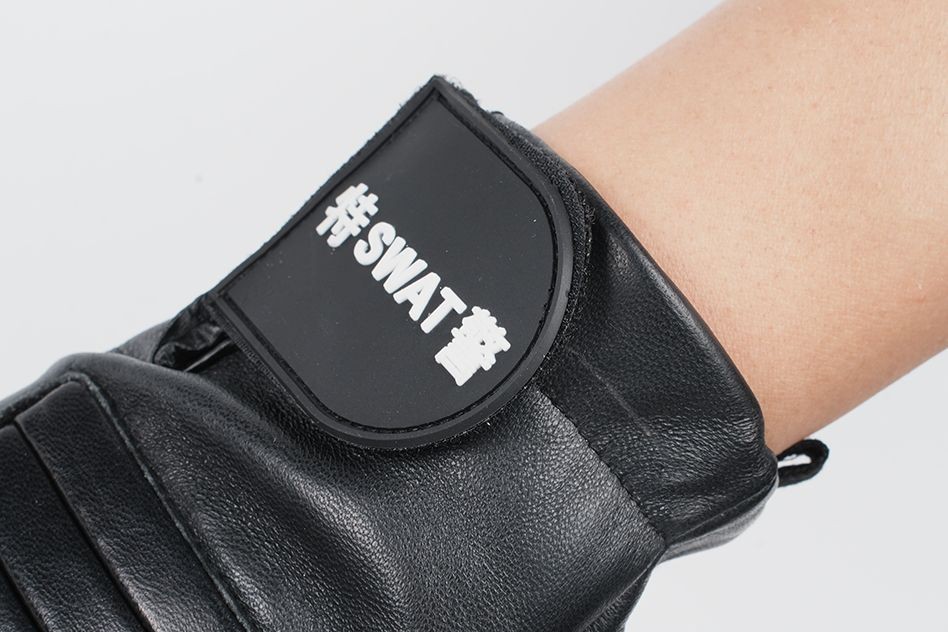 Leather Police Gloves high quality